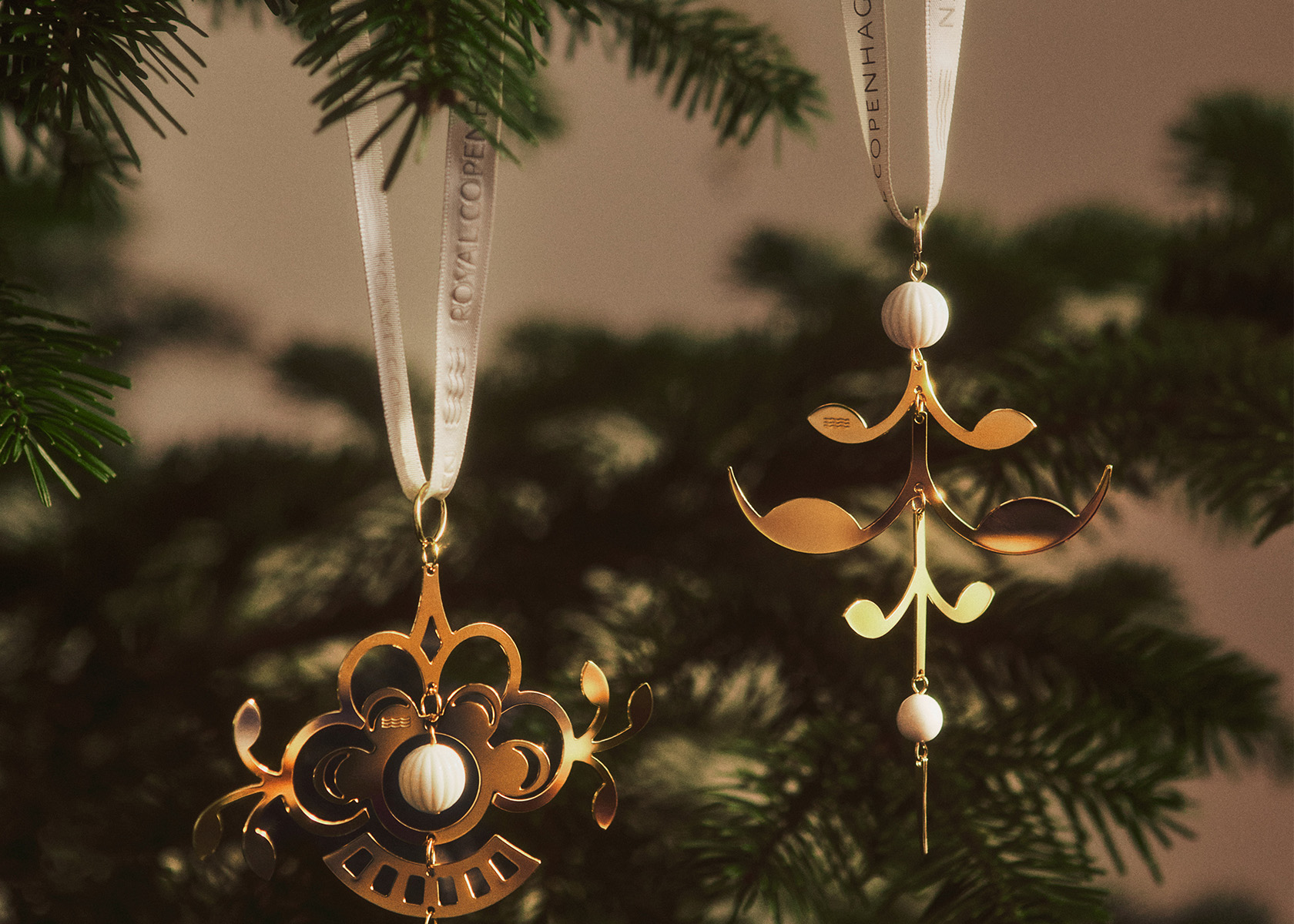 Gold Christmas Ornaments from Royal Copenhagens s2 2025 news
